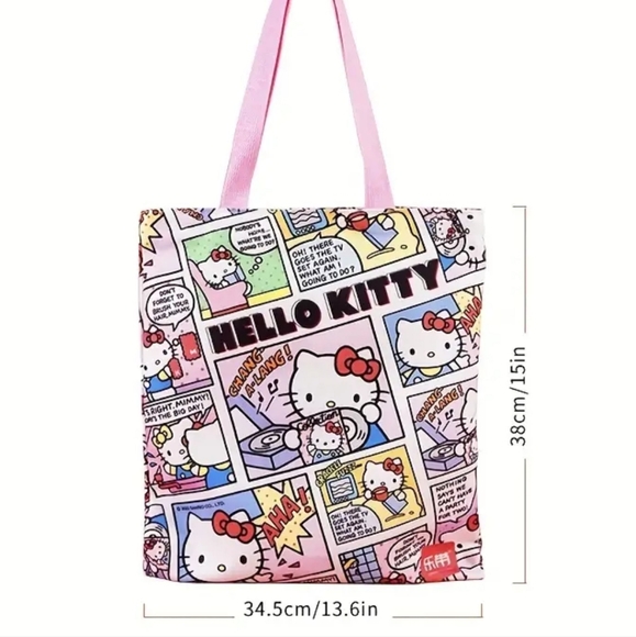 Hello Kitty Comic Book Canvas Tote Bag New! - Picture 6 of 9